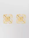Off-white Mini Arrow Stud Earrings In Gold