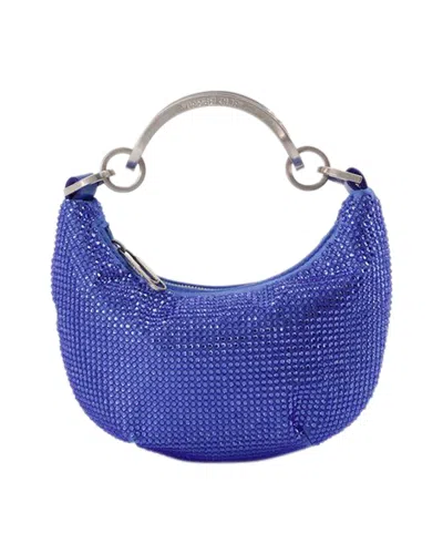 Off-white Mini Binder Clip Bag In Blue