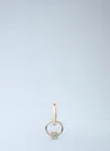 Off-white Mini Dice Single Hoop Earring