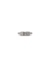 Off-white Mini Dice Ring In Silver