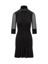 Off-white Off White Off White Owhi116 S24 Kni001 Woman Black Dress In Black