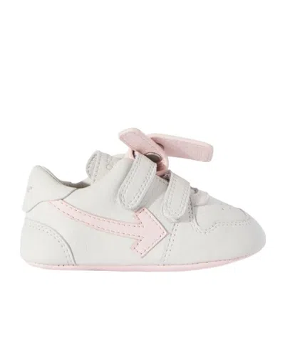 Off-white Mini Out Of Office 'ooo' Leather Sneakers In White
