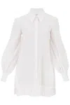 Off-white Off White Mini Shirt Dress In White
