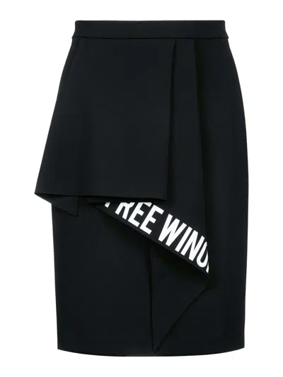 Off-white Mini Skirt In Blue