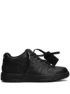 Off-white Minimalist Black Sneakers With Unique Detailing In Black