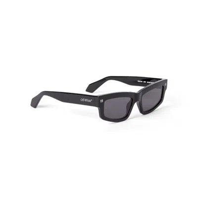 Off-white Miramar Dark Grey Rectangular Unisex Sunglasses Oeri135 1007 54 In Black