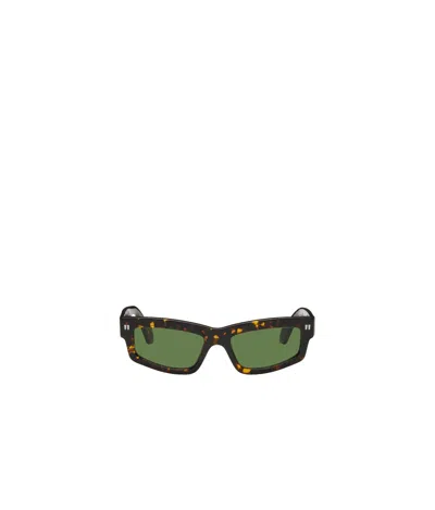 Off-white Miramar Sunglasses In Green