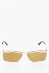 Off-white Mirrored Rimini Sunglasses With Tortiseshell Temple In Neutral