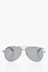 Off-white Mirrored Ruston Aviator Sunglasses In Metallic