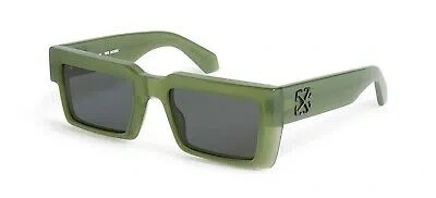 Pre-owned Off-white Moberly Oeri114s24pla0015707 Olive Green In Gray