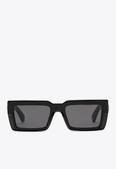 OFF-WHITE MOBERLY RECTANGULAR LOGO SUNGLASSES