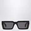 Off-white Moberly Rectangular Logo Sunglasses In Black