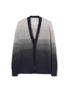 Off-white Mohair Arrow Degrade Cardigan In Black