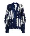 Off-white Mohair-blend Oversized Cardigan In Black