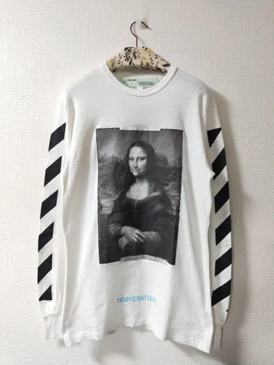 Pre-owned Off-white Mona Lisa L/s Tee In White