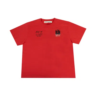 Pre-owned Off-white Mona Lisa Oversized T-shirt 'red'