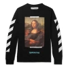 Off-white Monalisa Diagonals Print Sweatshirt Men's Black
