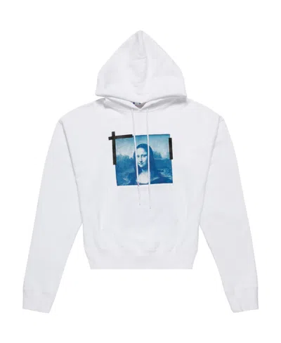 OFF-WHITE OFF-WHITE MONALISA PRINT DRAWSTRING HOODIE