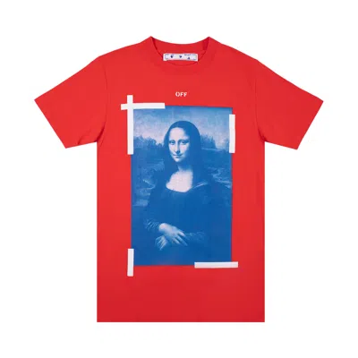Pre-owned Off-white Monalisa Slim Tee 'firey Red'