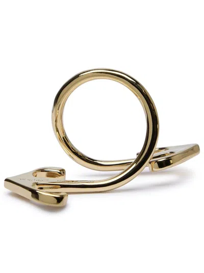 Off-white 'mono Arrow' Gold Brass Ring