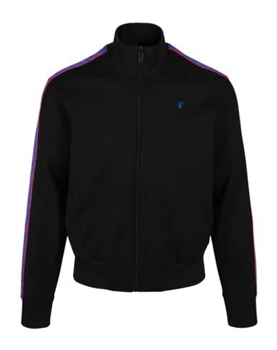 Off-white Monogram Band Track Jacket Man Jacket Multicolored Size Xl Polyamide, Cotton, Elastane In Black
