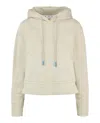 Off-white Monogram Crop Hoodie In Green