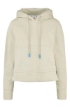 Off-white Monogram Crop Hoodie In Green