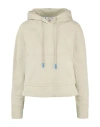Off-white Monogram Crop Hoodie In Green