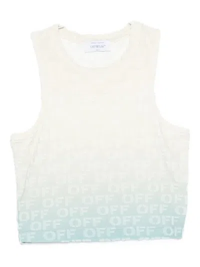 OFF-WHITE MONOGRAM-JACQUARD TANK TOP