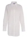 Off-white Monogram Mini Shirt Dress In White