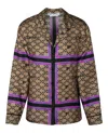 Off-white Monogram Pajama Silk Shirt In Multi
