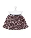 Off-white Monogram-print Ruffle Skirt In Black