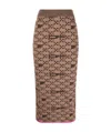 Off-white Monogram Skirt Brown  Black In Brown