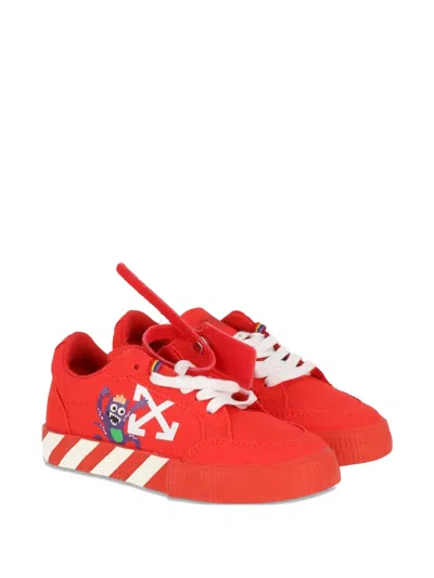 Off-white Kids' Monster-graphic Sneakers In Red