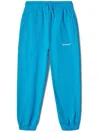 Off-white Monster Logo-print Track Pants In Blue