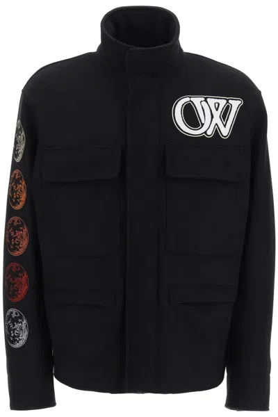 OFF-WHITE OFF WHITE MOON PHASE FIELD JACKET