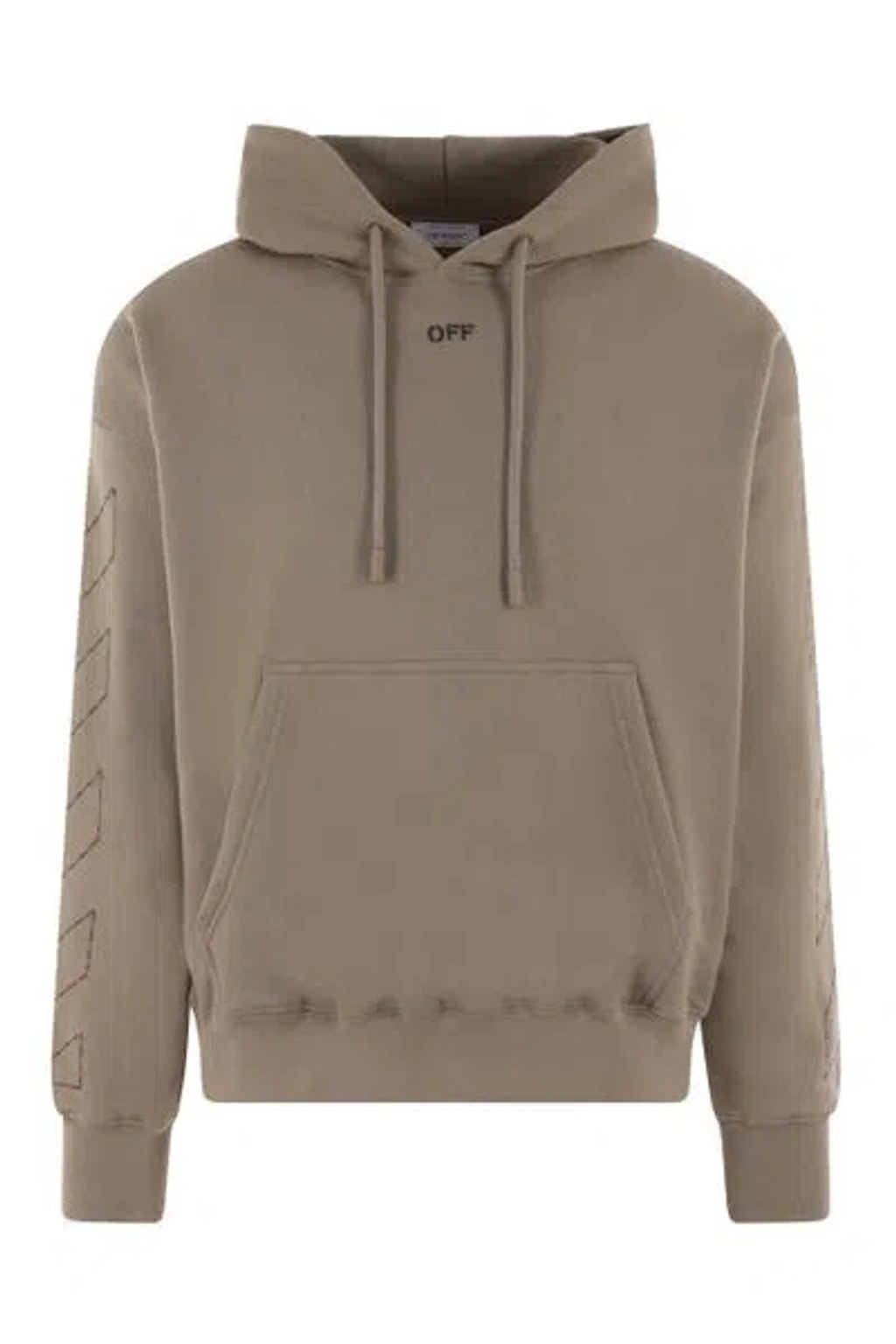 パーカー・フーディ Off-White Mud cotton sweatshirt (OMBB085F23FLE019 6110) パーカー・フーディ Off-White Mud cotton sweatshirt