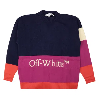 Pre-owned Off-white Multi Block Pullover Sweater 'blue'
