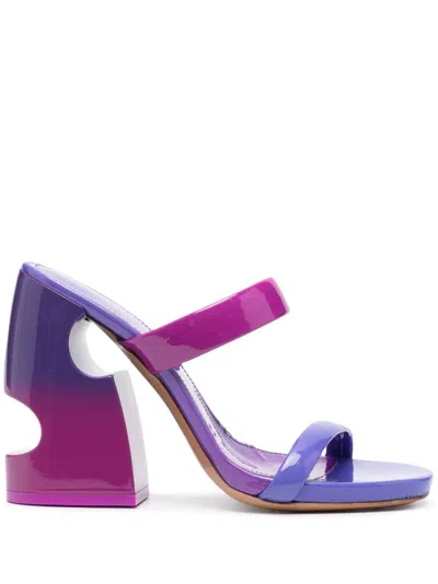 OFF-WHITE MULTI COLOR MULTI COLOR SHADE BULKY HEELS