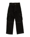 Off-white Multi-pocket Cargo Trousers In Black