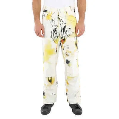Pre-owned Off-white Multicolor Futura Abstract Carpenter Trousers, Brand Size 32