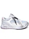 Off-white Kick Off Leather And Mesh Sneakers In Multicolor