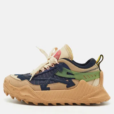 Pre-owned Off-white Multicolor Mesh And Leather Odsy 1000 Sneakers Size 39