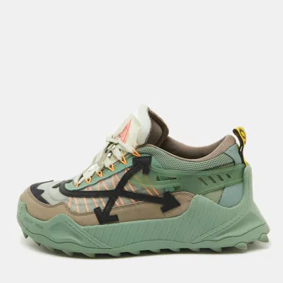 Pre-owned Off-white Multicolor Mesh And Leather Odsy 1000 Trainers Size 46