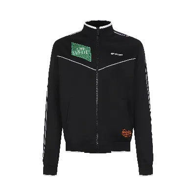 Pre-owned Off-white Multilogo Slim Tracktop 'black/white'