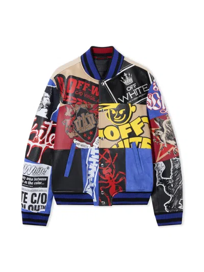 Off-white Multipatch Wool Varsity Jacket