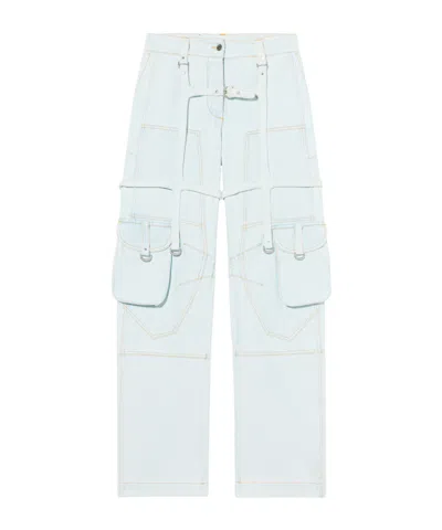 OFF-WHITE MULTIPLE-POCKET CARGO JEANS