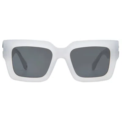 Off-white Mystic Dark Grey Square Unisex Sunglasses Oeri14d 0907 52 In White