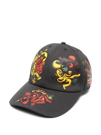 Off-white Nana-print Cap In Black