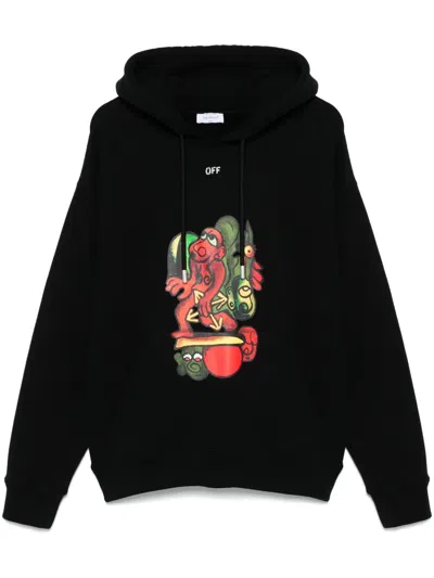Off-white Nana Skate Hoodie In Black